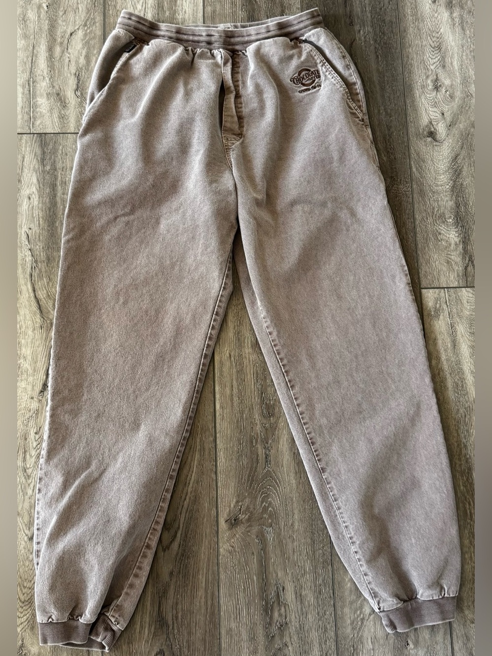 Crazy Shirts Men’s LARGE Chocolate Dyed Canton Pants Drawstring Relaxed Hawaii